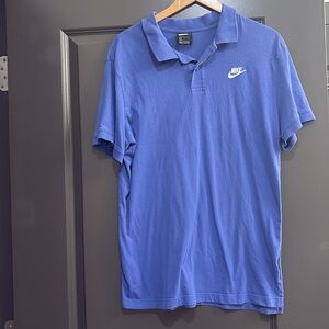 Nike Blue Polo Shirt Athletic Performance